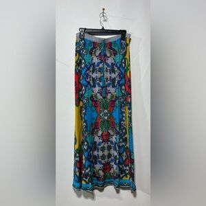 Bohemia 100%‎ Rayon Colorful Maxi Skirt Size Large